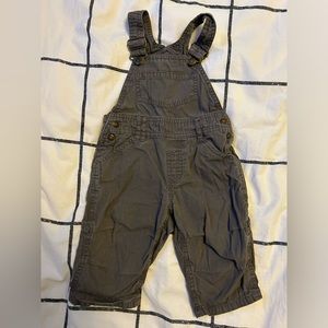 H & M Carpenter Baby Overalls Gray Size 9-12 Months